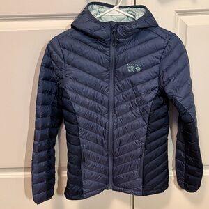 Mountain Hardwear Dark Blue Hooded Jacket